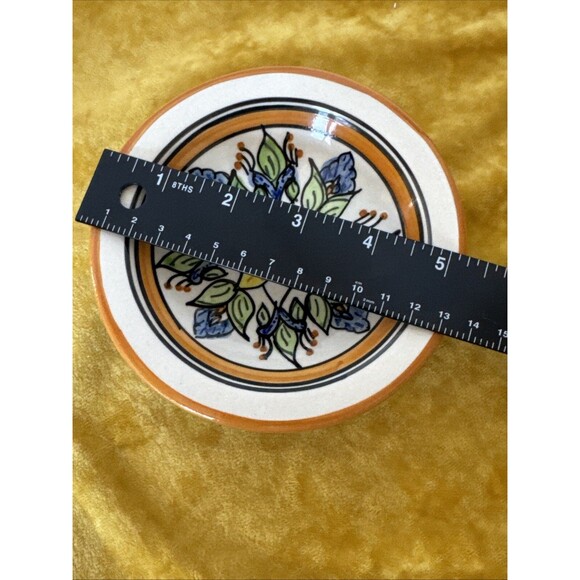 Le Souk Ceramique 5” Small Bowl Floral Handpainted Tunisia Colorful - Picture 5 of 7